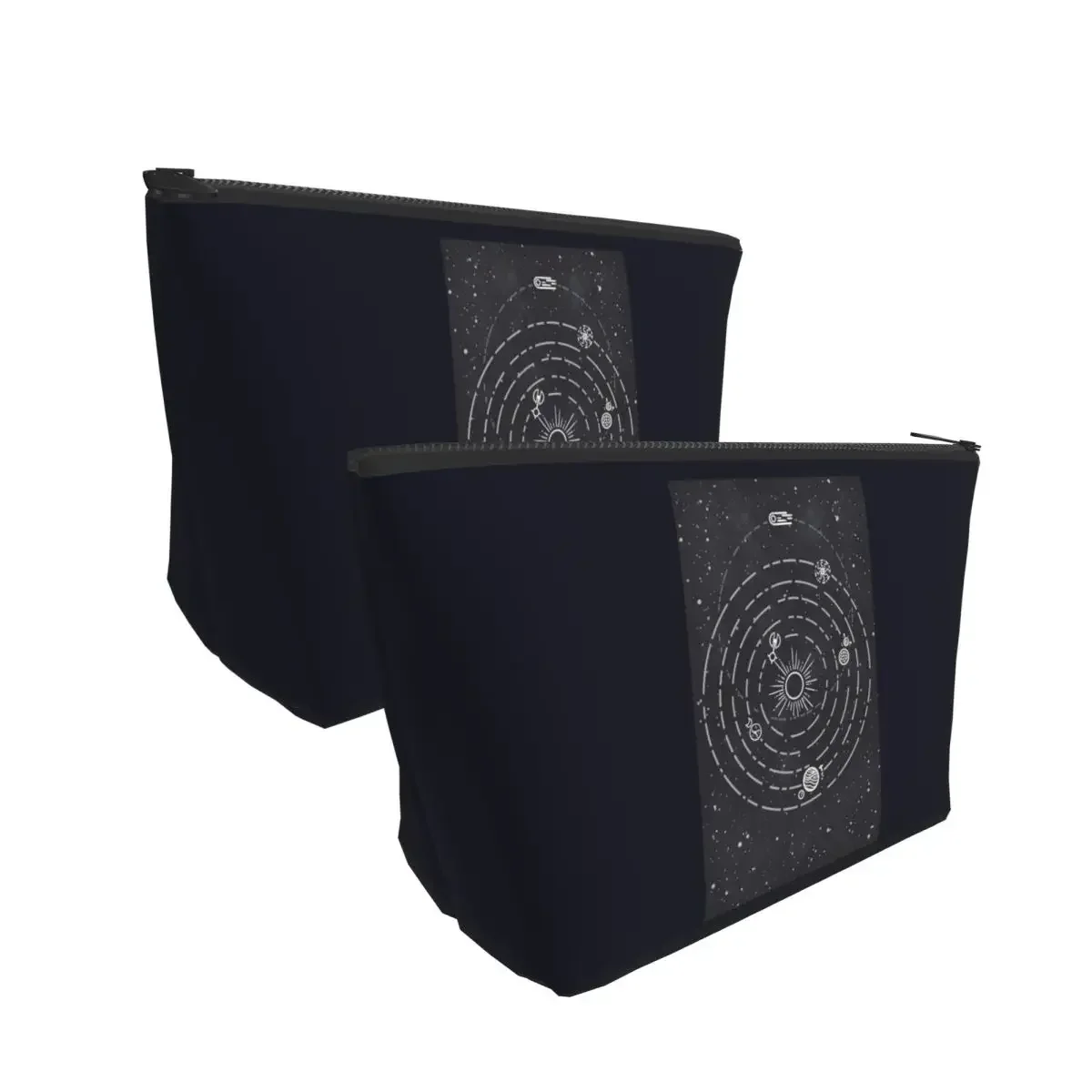 Outer Wilds Solar System Makeup Bag for Women Cosmetic Bags Travel Toiletry Storage Pouch Organizer Dopp Kit Box