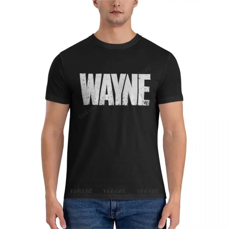 summer men t-shirt black man tshirt WAYNE White Facemask Classic T-Shirt sweat shirt customized t shirts mens t shirts