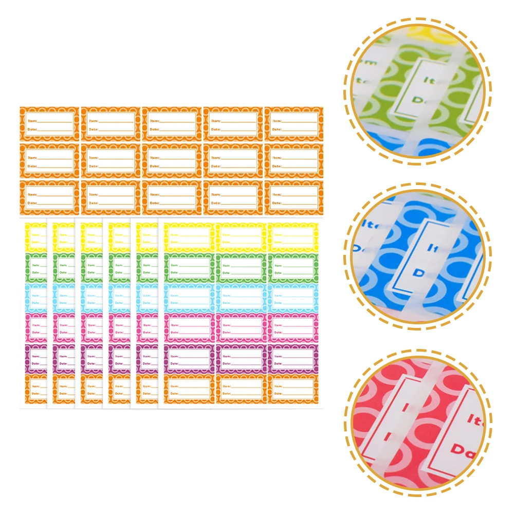 

360 Pcs Refrigerated Food Labels Freezer to Write on Self-adhesive Storage Stickers for Labelling Diy Fridge Refrigerator