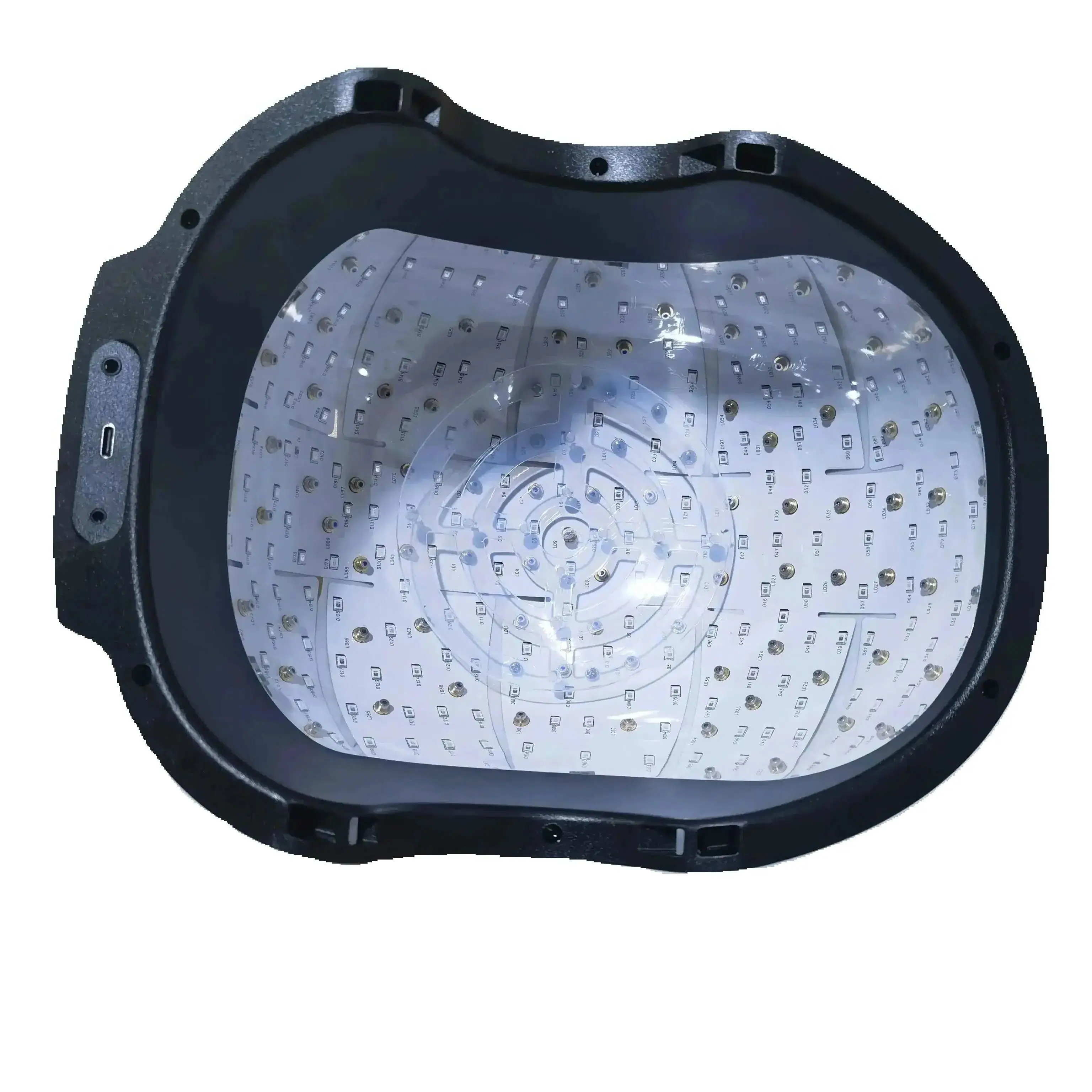 

HLKGO лазерная шапочка для роста волос с дистанционным управлением, порт Type-C, мощность 6750 мВт для толщины волос, плотность, отрастание