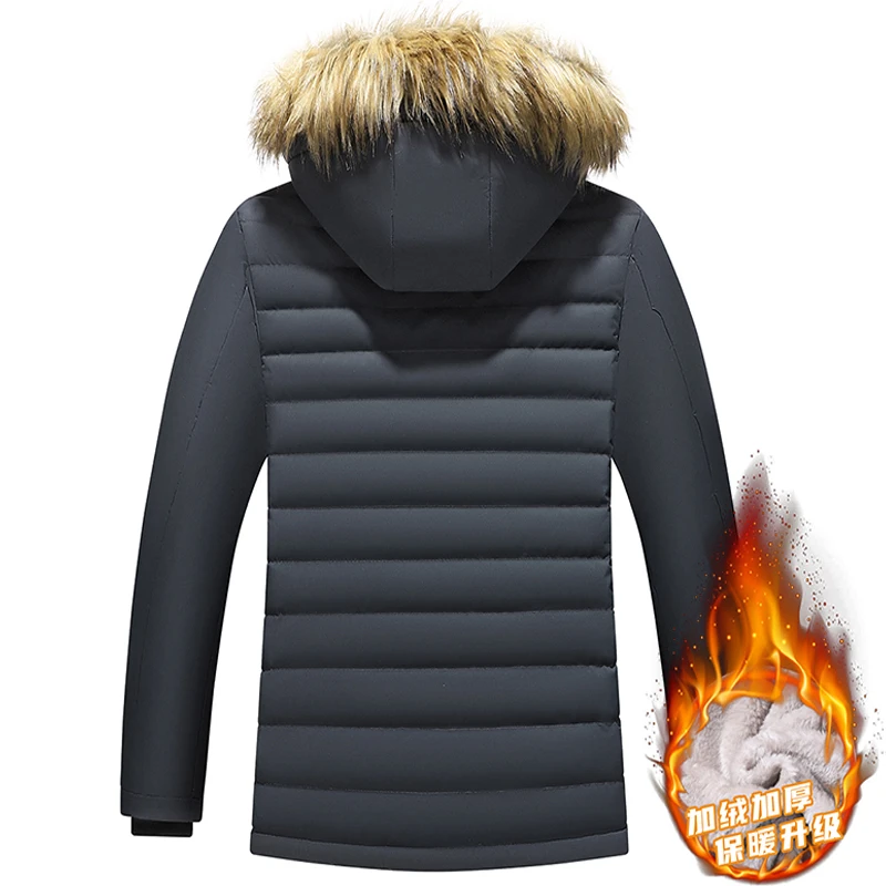 سترة رجالية ستاند رجالي سترة شتوية جديدة بقلنسوة سترة صوفية دافئة سترات رجال الأعمال الترفيه معطف البيسبول معاطف