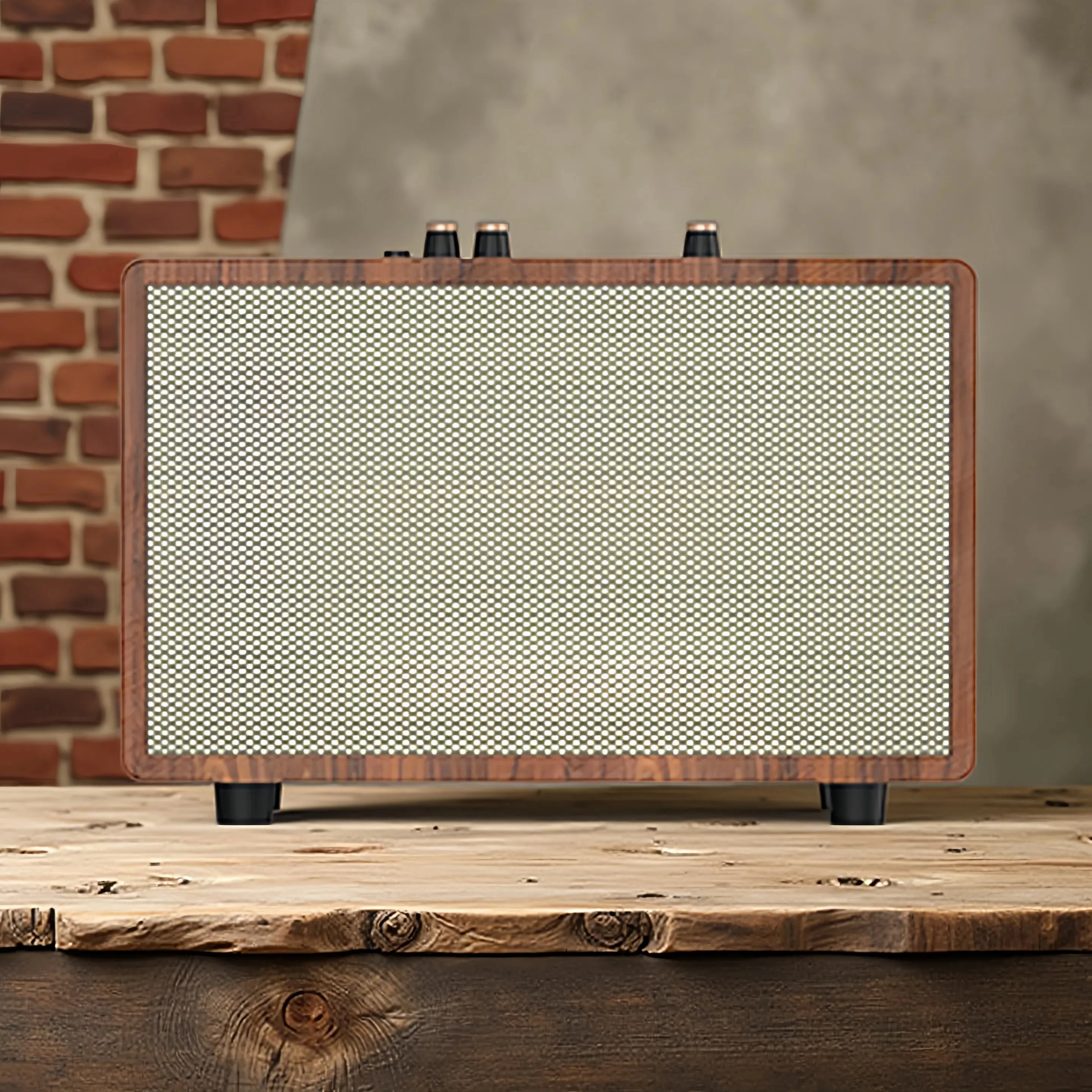 

Vintage Bluetooth Speaker, Wood Retro Radio with Bluetooth for Office, Home, Bedroom, Living Room, Office, Cafe, Radio Speaker