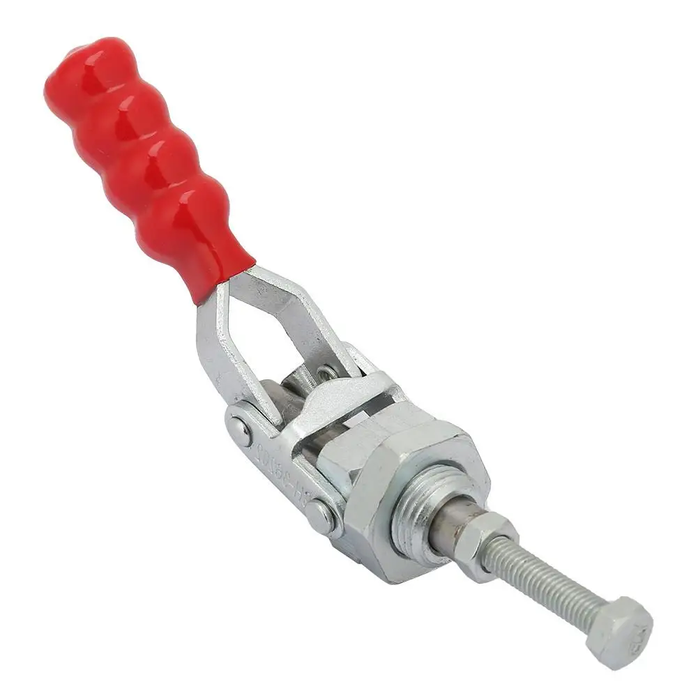 100kg Holding Capacity Toggle Clamp with Plunger Stroke - Heavy Duty Quick Release Push Pull Welding Clamp