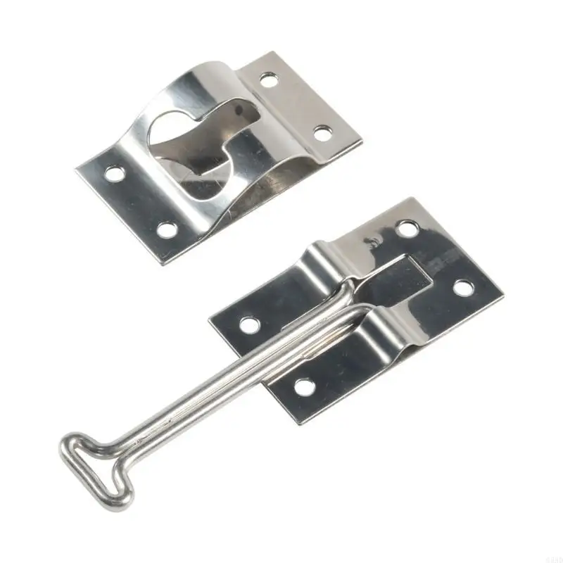 

Doo Lock T-style Door Holder Bracket Entry Catch Trailer Latches Stainless Steel