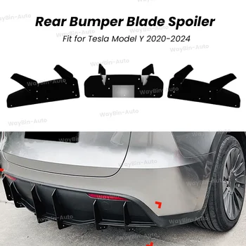 適用於特斯拉 Model 3 Y 2017-2024 的運動型 CD 前唇擾流板 | 車身套件保險桿裝飾條 - 極具侵略性的外觀造型配件 10 最佳銷售 特斯拉 Model 3 車身套件 - №6