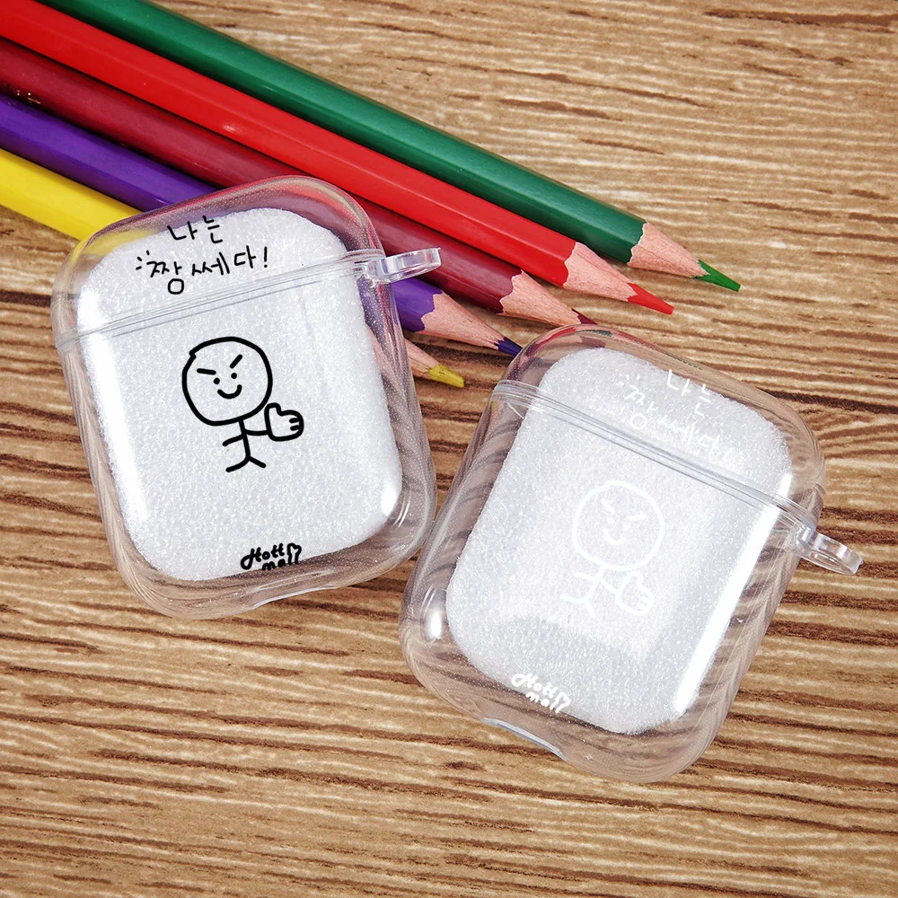 

INS Korean Sketches Earphone Case for Airpods 4th 3rd Pro 3 2 Shockproof Soft Cover for Airpod 2 3 1 Protective Accessorie Shell