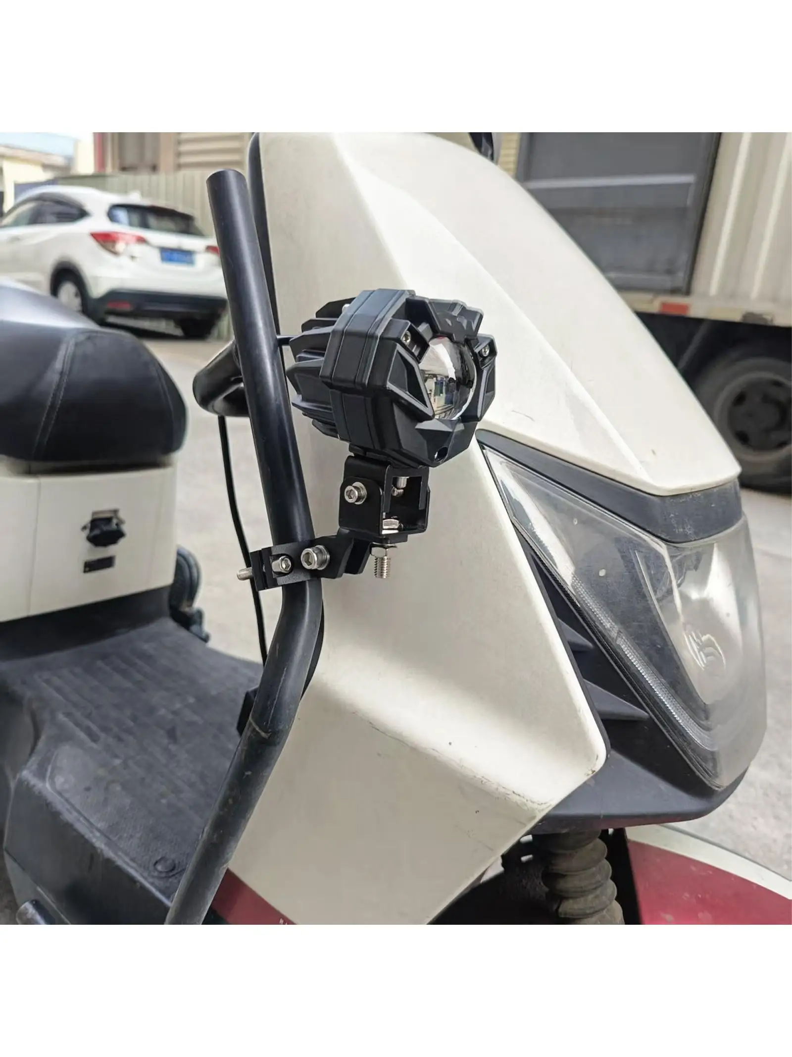 Support de pince de montage de projecteur de moto, 2 pièces, support de Tube de barre lumineuse LED en alliage d'aluminium pour moto Scooter Dirt Pit Bike SUV