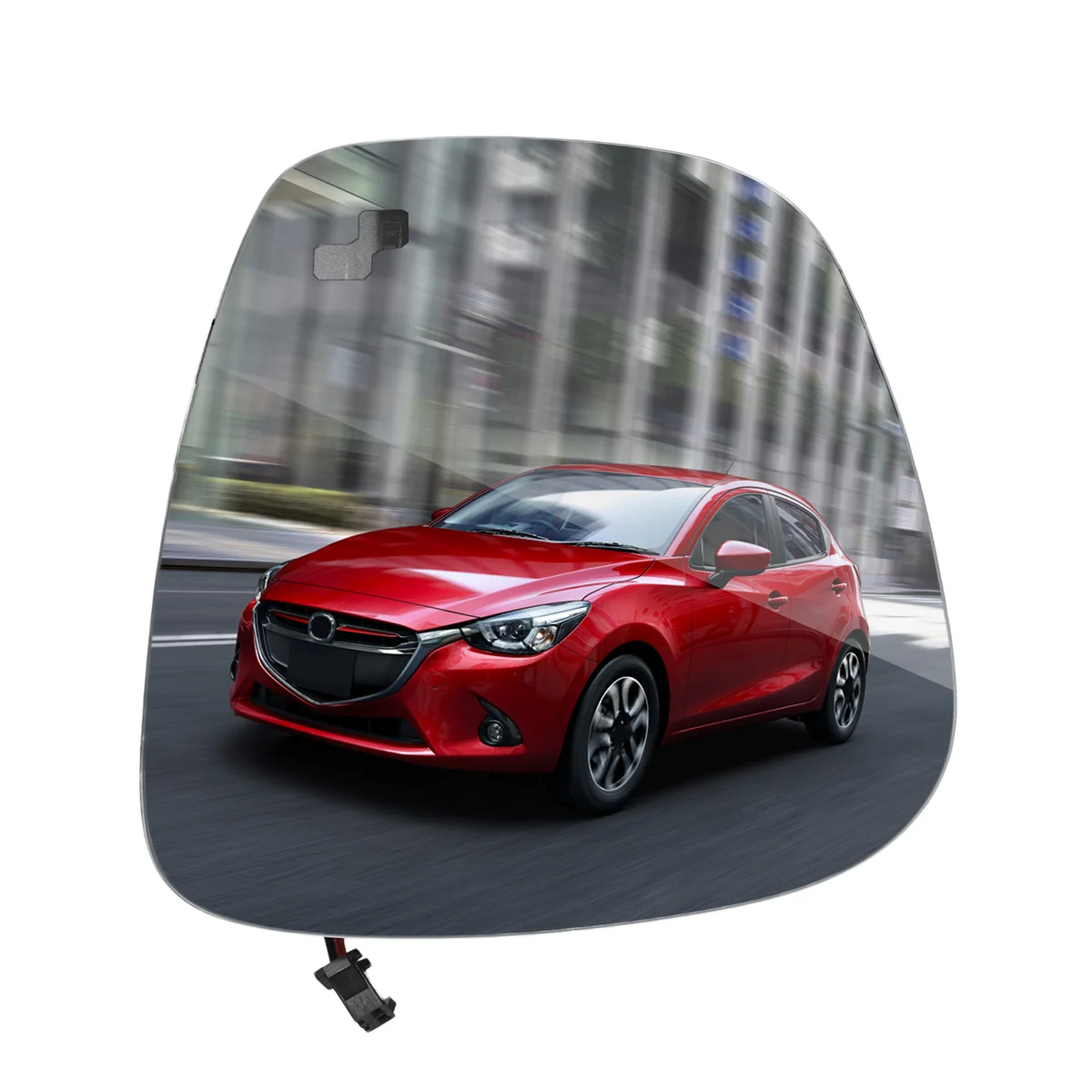 Car Right Reversing Mirror Lens Mirror Glass Lens with Heating Monitor Blind Spots for Mazda CX-5 2015-2016