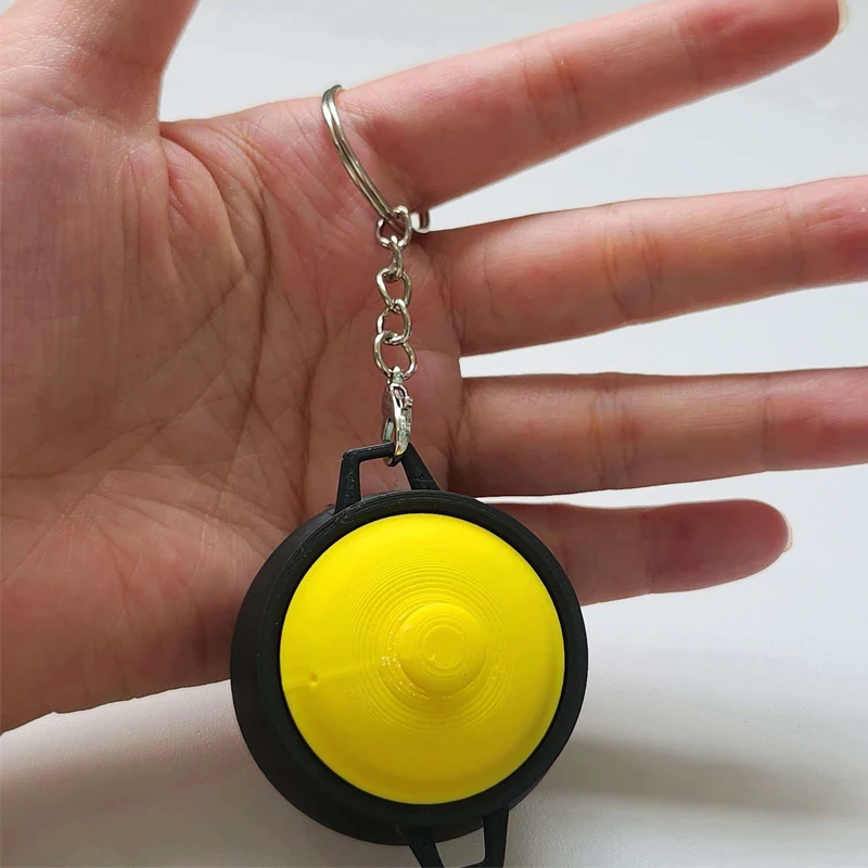 Cute Mini Kitchen Clay Cooking Pot Fidget Clicker Keychain Backpack Charm Stress Relief ADHD Autism Gifts For Teen Boys Girls