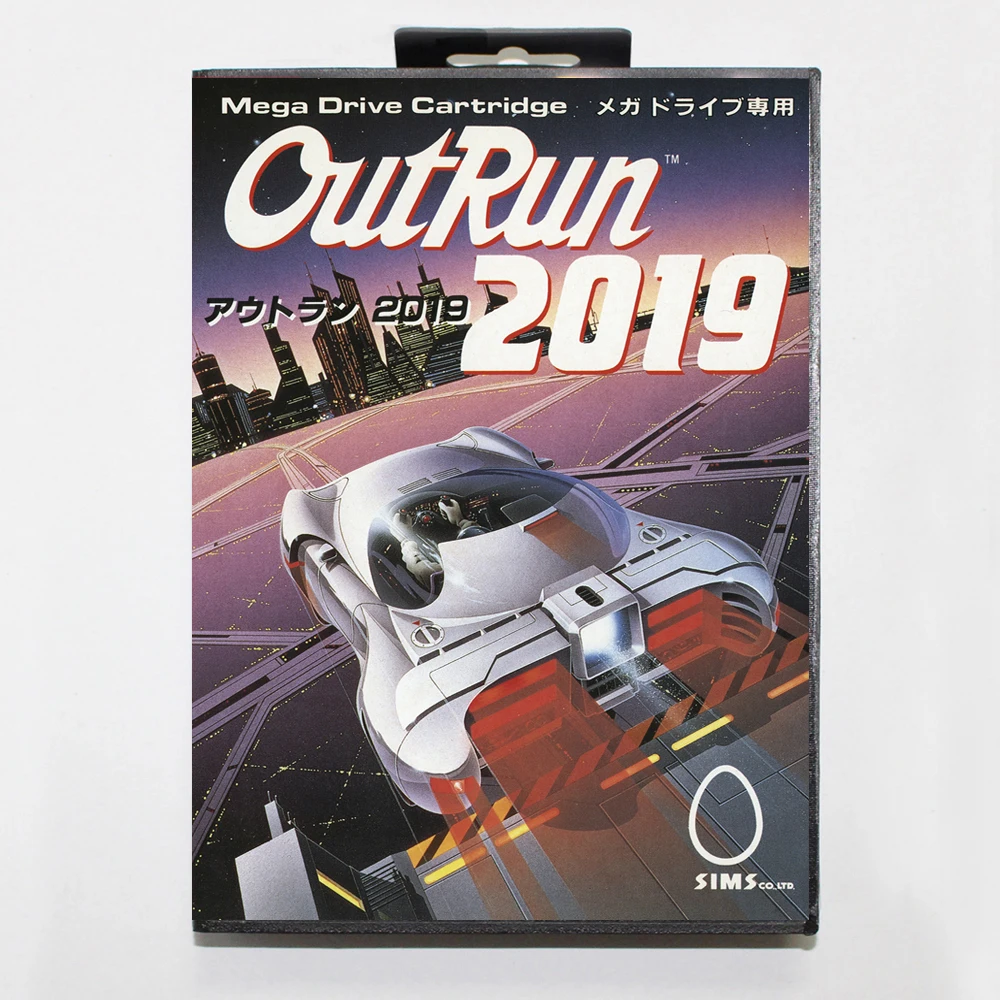 Hot Sale Outrun 2019 Spielkarte mit Verkaufs box 16bit md Wagen für Sega Mega Drive/Genesis System
