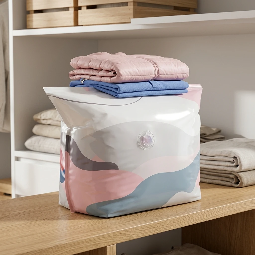 Vacuum Storage Bags Thickened Durable HDPE Space Saver for Seasonal Clothes Bedding Blankets Under Bed Storage