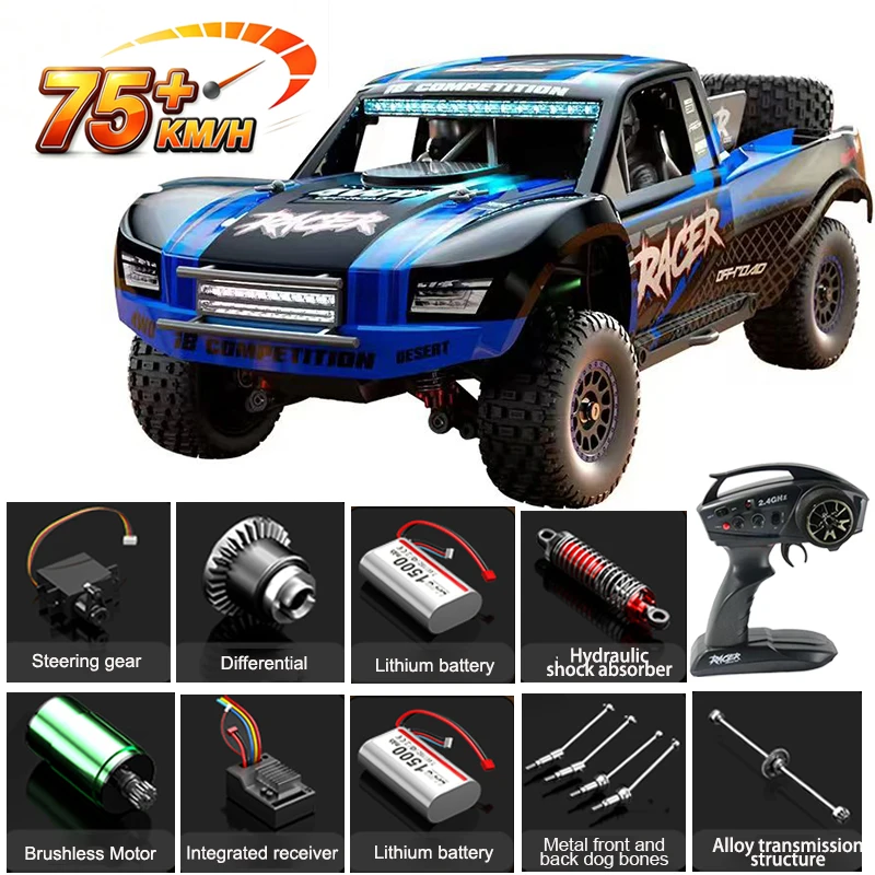 1:12 HB-RD12 4WD power  Brushless Full-Scale  RC Remote Control Car High-Speed Professional Off-Road Racing Car