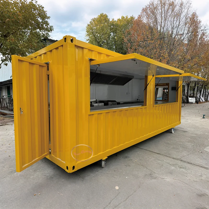 

Spacious Outdoor Food Trailer for Sale Fashionable Aesthetic Design Practical Mobile Kitchen for Catering Business