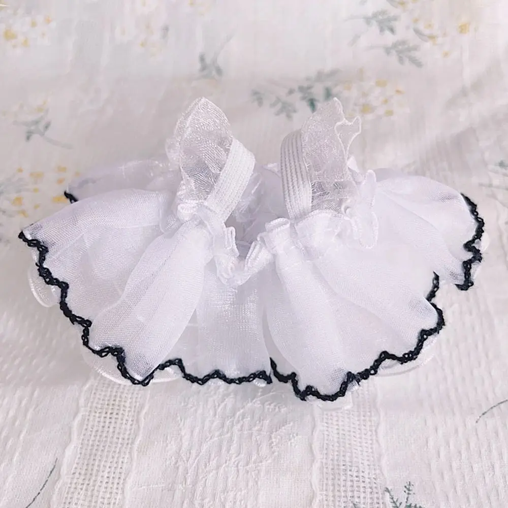 

Платье принцессы с отделкой, одежда для куклы 10 см с черной отделкой, кружевная ткань 12BJD, аксессуары для кукол, мини-подтяжки, детские игрушки для девочек