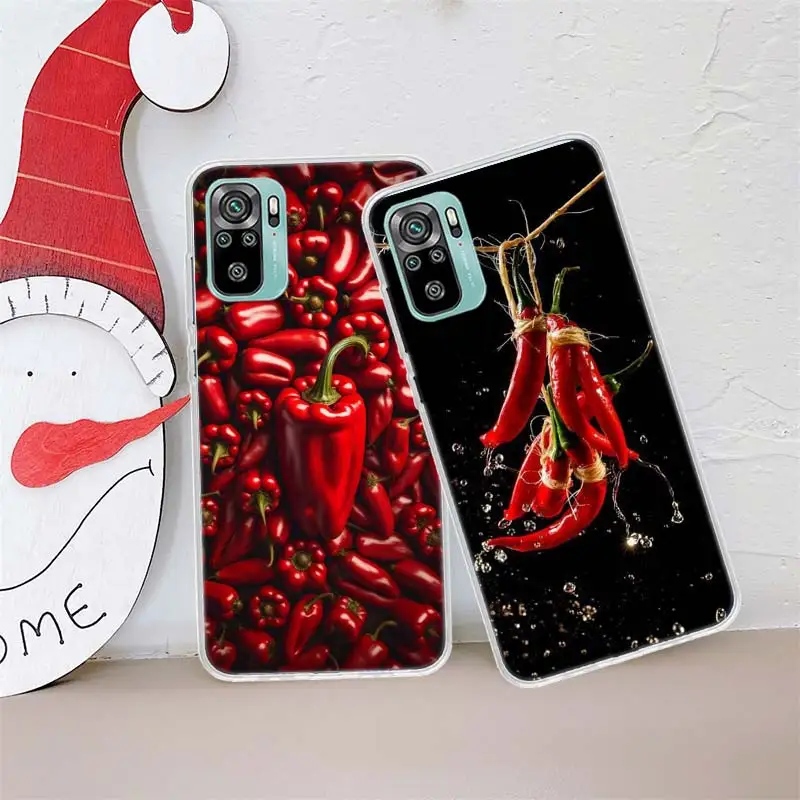 Taste The Flavor of Chili Peppers Phone Case For Redmi Note 14+ 13 Pro Plus 5G 12 12C 10 9 8 7 10A 10C 9A 9C 9T 8A 7A K60 K70 Co