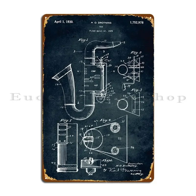 No396-1929-Toy (Saxophone) Metal Plaque Poster Vintage Print Club Pub Personalized Tin Sign Poster
