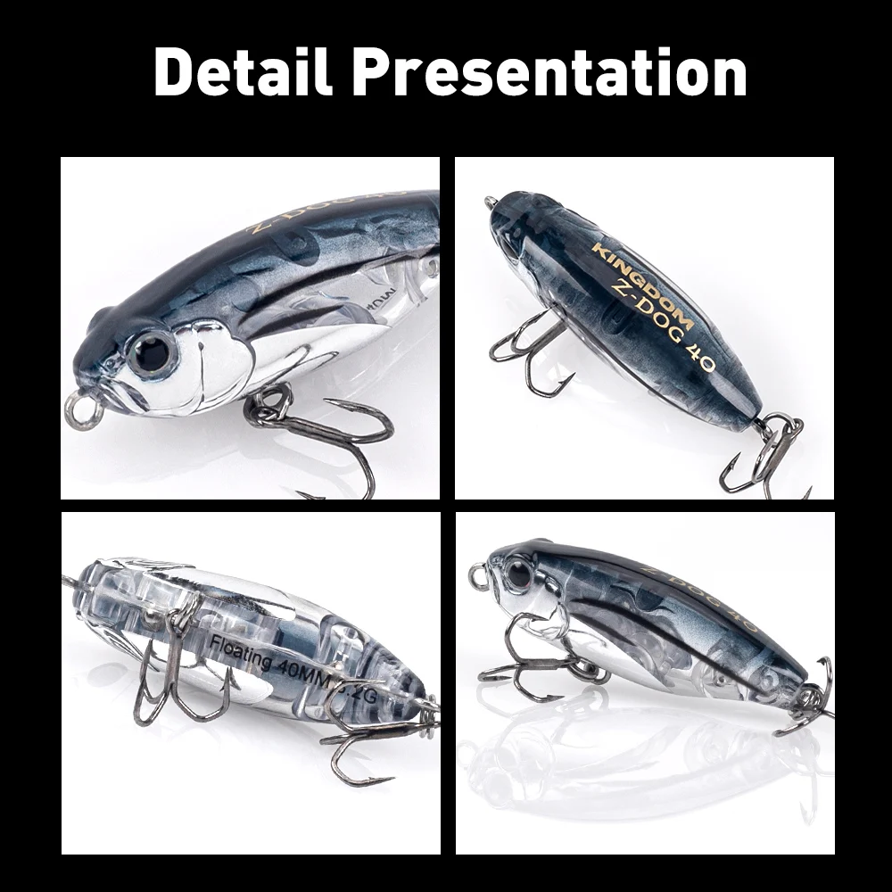 Kingdom Z-Dog Stickbait flotante – Walking Dog para lucio - imagen 5