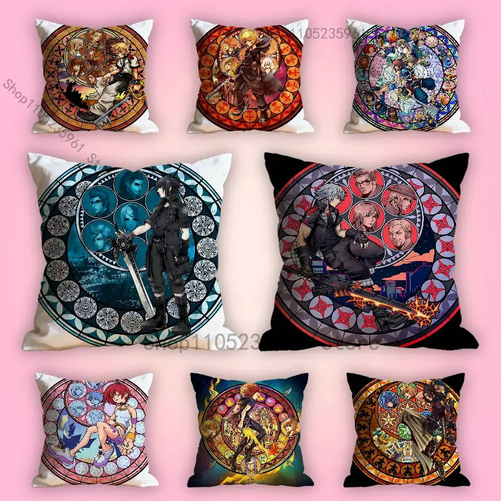 

F-Final F-Fantasy Various Sizes Square Pillow Case For Car Home Bedchamber Decor Custom Valentine gift