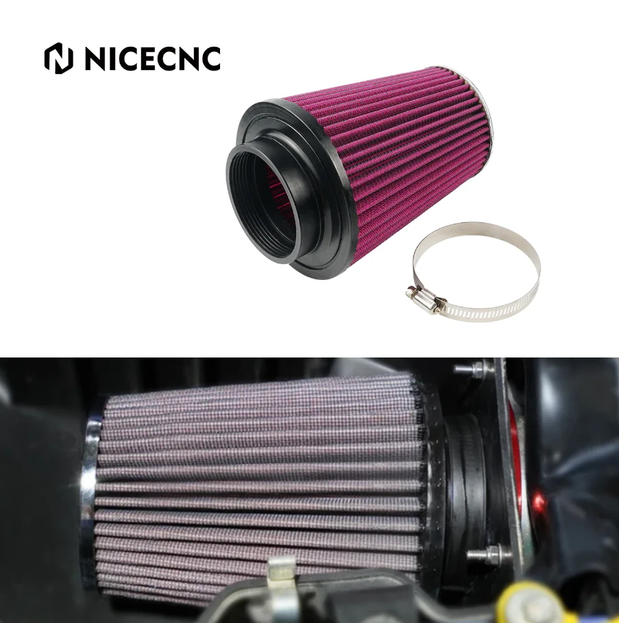 NICECNC Asupan Filter Udara ATV untuk Yamaha Raptor 700 2006-2011 2013-2024 Raptor 700R 2011-2024 2023 # 1S3-14451-00-00