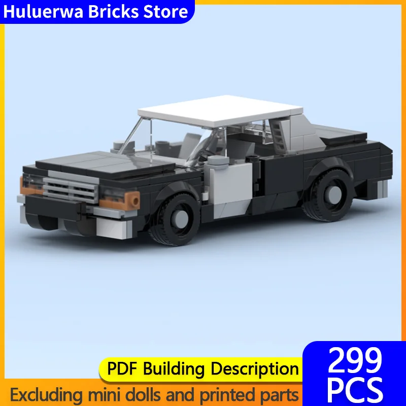 

Speed Hypercar Model MOC Building Bricks Crown Victoria Full-Size Sedan Modular Technology Gifts Holiday Assemble Children Toys