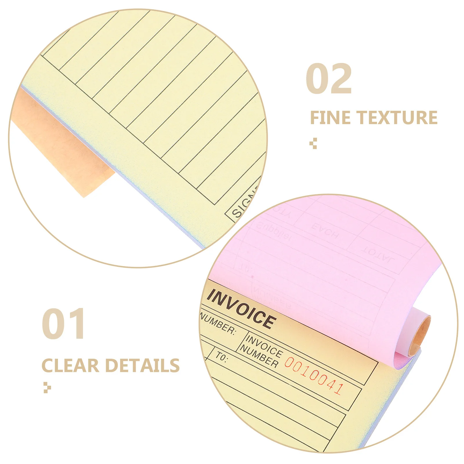 2 Pcs Invoice Books Reciept Receipt Ticket Receipts Repair Office Business Things
