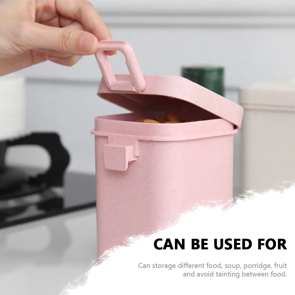 

3Pcs Soup Cups Wheat Straw Microwaveable Sealed Breakfast Porridge Container Lunch Storage Household Soup Mug Wheat Straw Cup