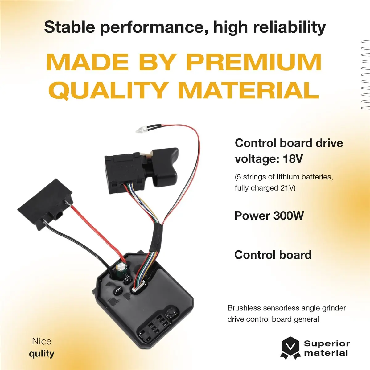 [N88R] Suitable for 2106/161/169 Brushless Electric Wrench Drive Control Board+Switch Brushless Electric Wrench Switch