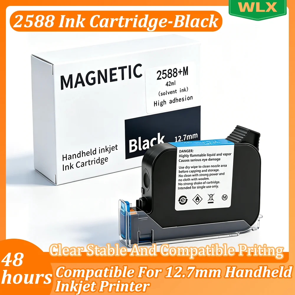 12.7mm 2588+ 2588 2588+M Ink Cartridge-Bk Print Height Fast-Drying Eco-Solvent Ink Specialized for Multi-Color Inkjet Printers