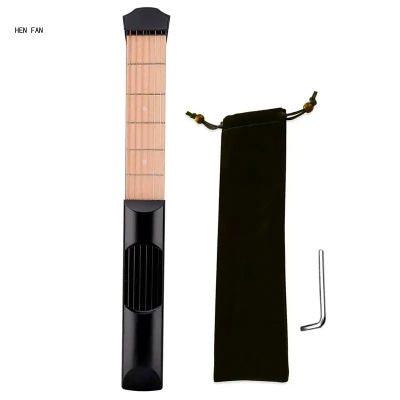 

Pocket Guitar Trainer Guitar Chord Practice Tool Mini Portable 6 Fret Beginner Guitar Trainer Guitar Hands Training Tool M89D