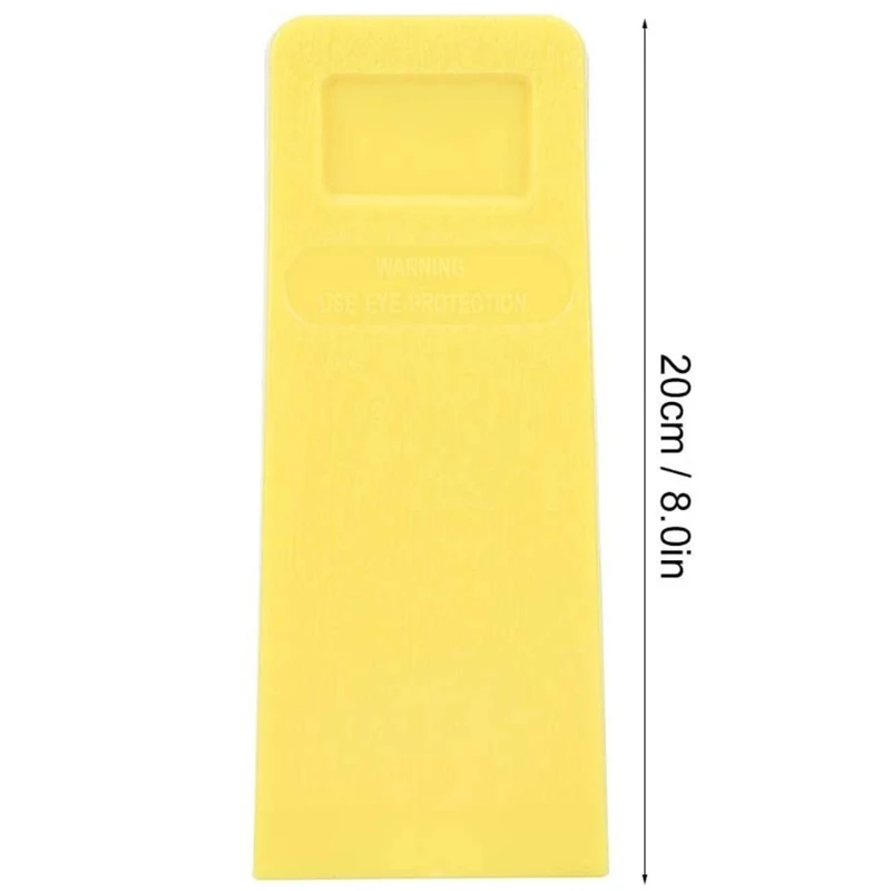 Nêm nhựa 8 inch màu vàng bền bỉ là sự lựa chọn lý tưởng cho lâm nghiệp và khai thác gỗ Phù hợp khai thác gỗ Bucking rơi cưa xích