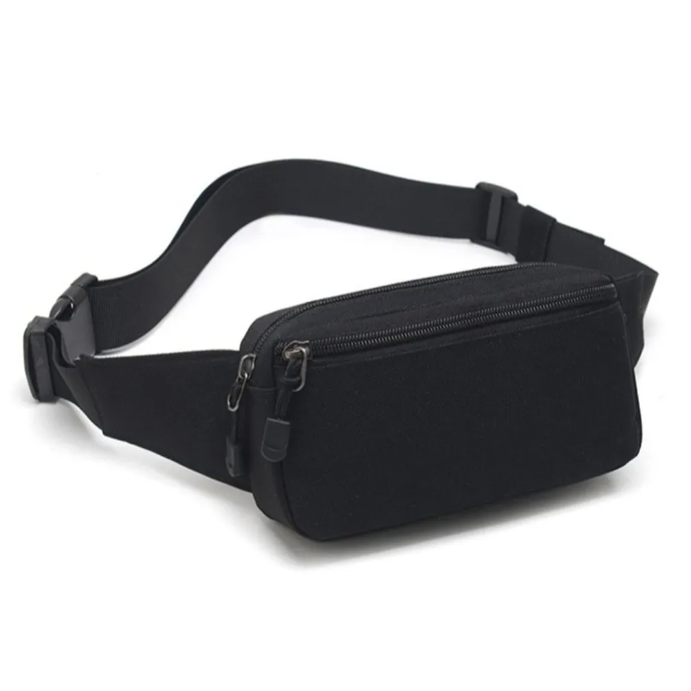 

Gym Bag Waterproof Men Sports Waist Bag Zipper Large Capacity Fashion Chest Bag Oxford Lightweight Marathon Running Bag Riding