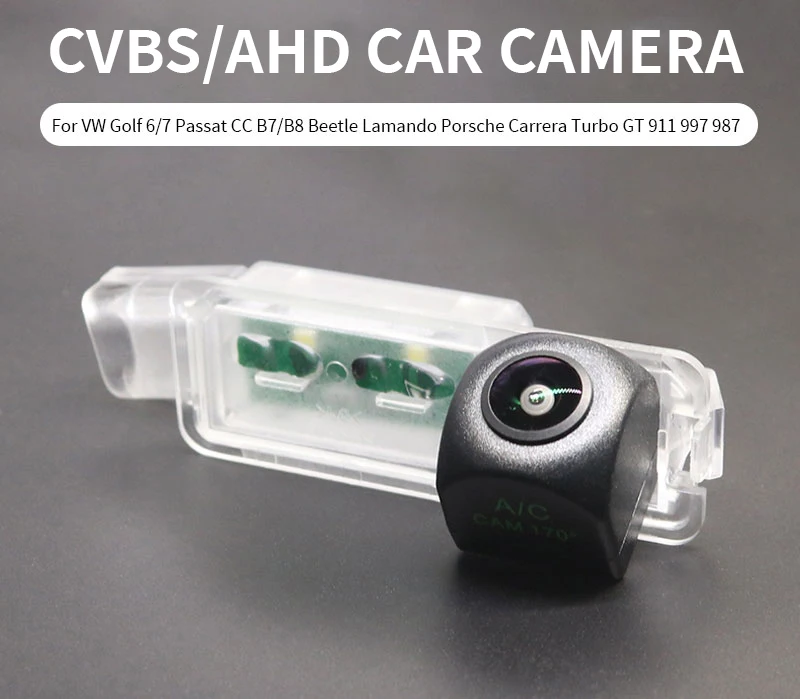 AHD Auto Rückansicht Reverse Kamera Für Volkswagen VW Golf 6/7 Passat CC B7/B8 Käfer Lamando Porsche Carrera turbo GT 911 997 987 – Detail 2
