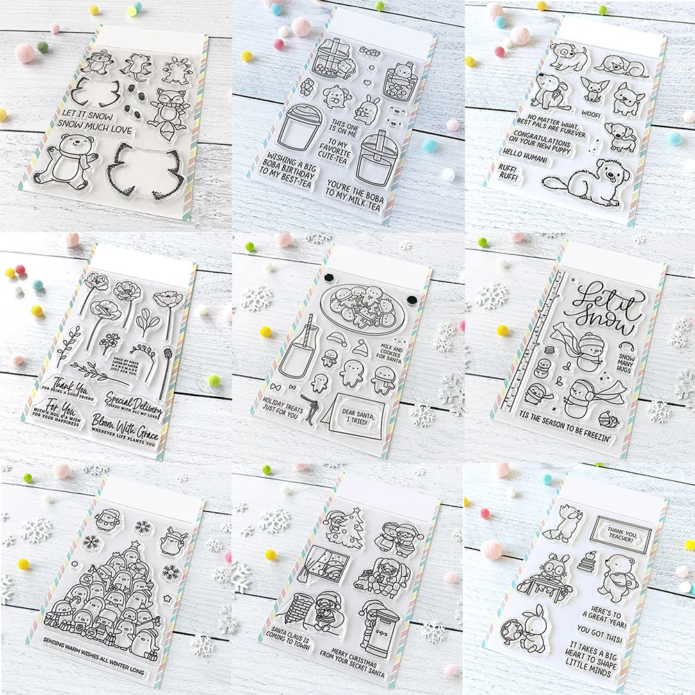 Alles Gute zum Geburtstag/Schnee, viel Liebe, Stanzformen und Stempel, große Weihnachtssentiments, Wörter, Stanzform für DIY-Scrapbooking, Karten, Basteln