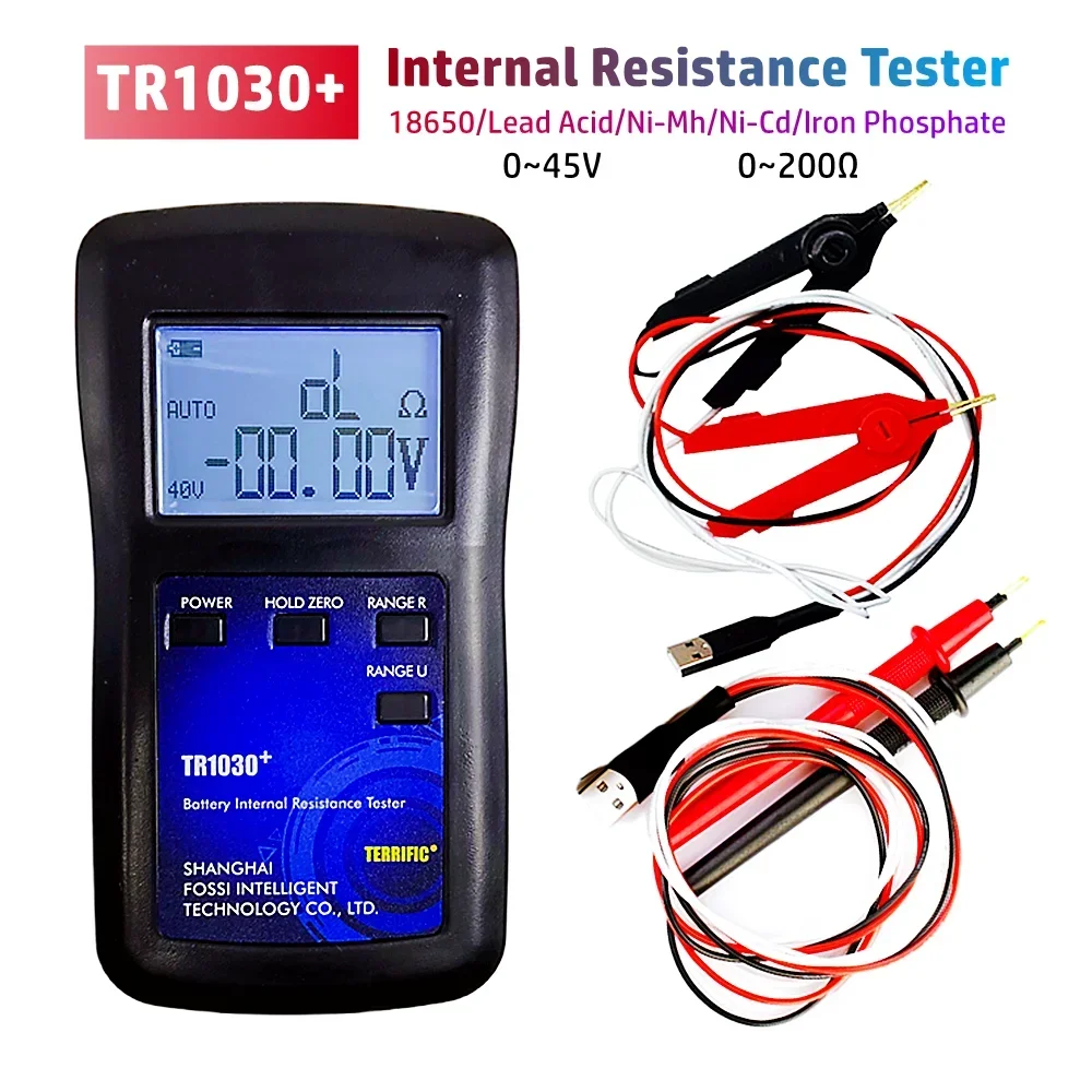 Upgrade YR1030 0~45V Battery Internal Resistance Tester TR1030+ 18650 Lithium Nickel Hydrogen Lead Acid Alkaline Battery Tester