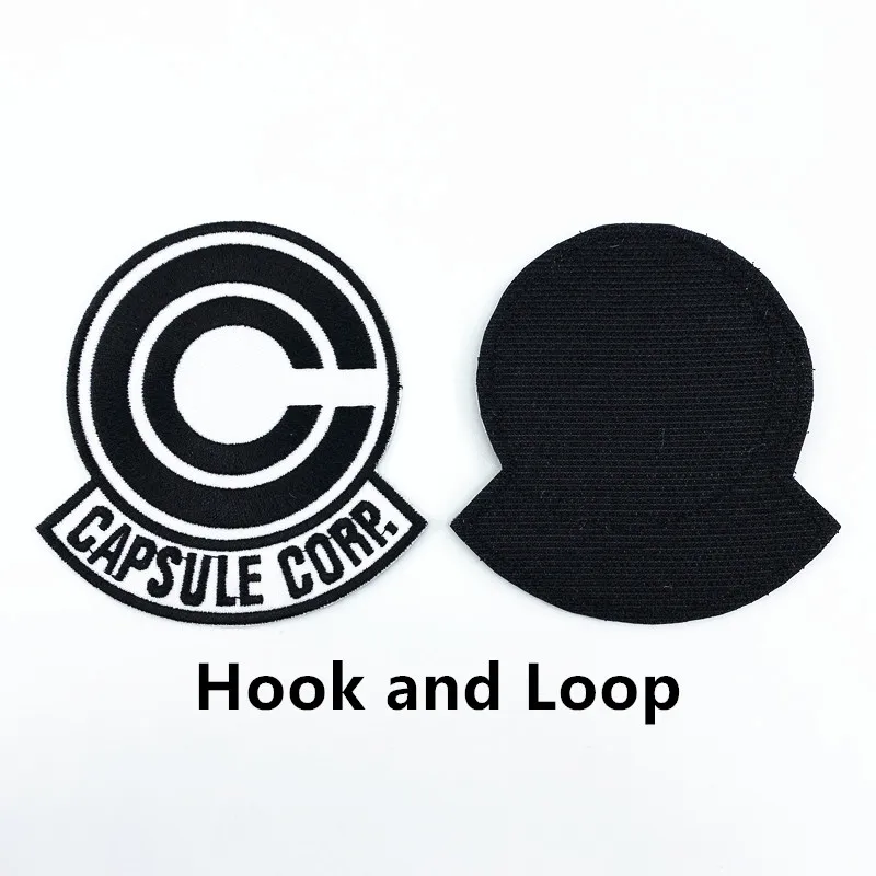 CAPSULE CORP Patches High Quality Embroidered Tactical Military Hook Loop Badge for Backpack Jacket Clothing Accessories