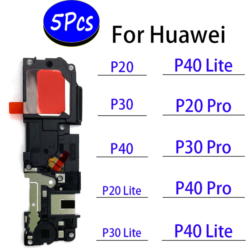 

5 шт., громкий динамик, зуммер, звонок, запасные части для Huawei P9 P10 P20 P40 Plus Lite P20 P40 P30 Pro P40 Lite E 5G