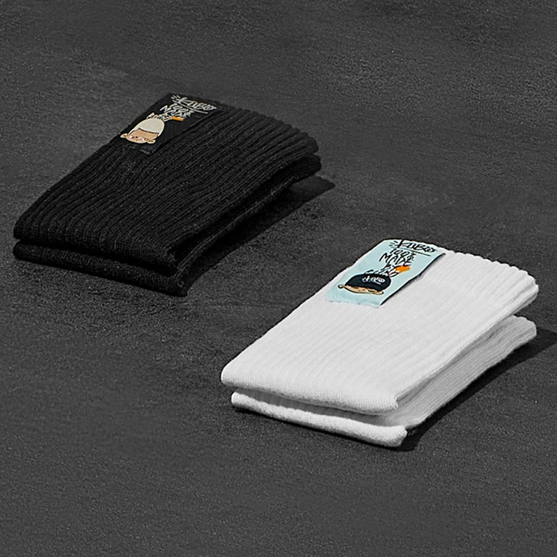 POPMART KUBO JEANS Series Fashion Socks White Black Fashion Socks