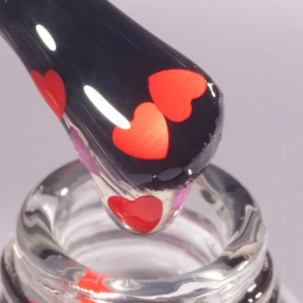 KODIES GEL cuore Top Coat Gel UV smalto per unghie 15ML Glitter coriandoli Manicure Diamond Shine Finish Topper Gel per unghie vernice No Wipe