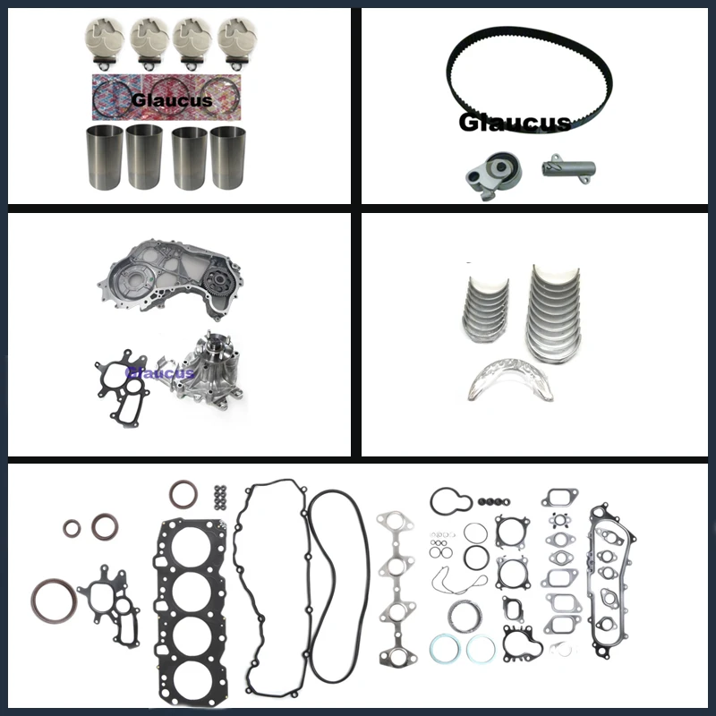 Kit de reconstrução de motor 1KZ 1KZT 1KZTE para Toyota 4 Runner Land cruiser / 90 / Prado Hilux 2982cc 8v 3.0 TD 3.0L