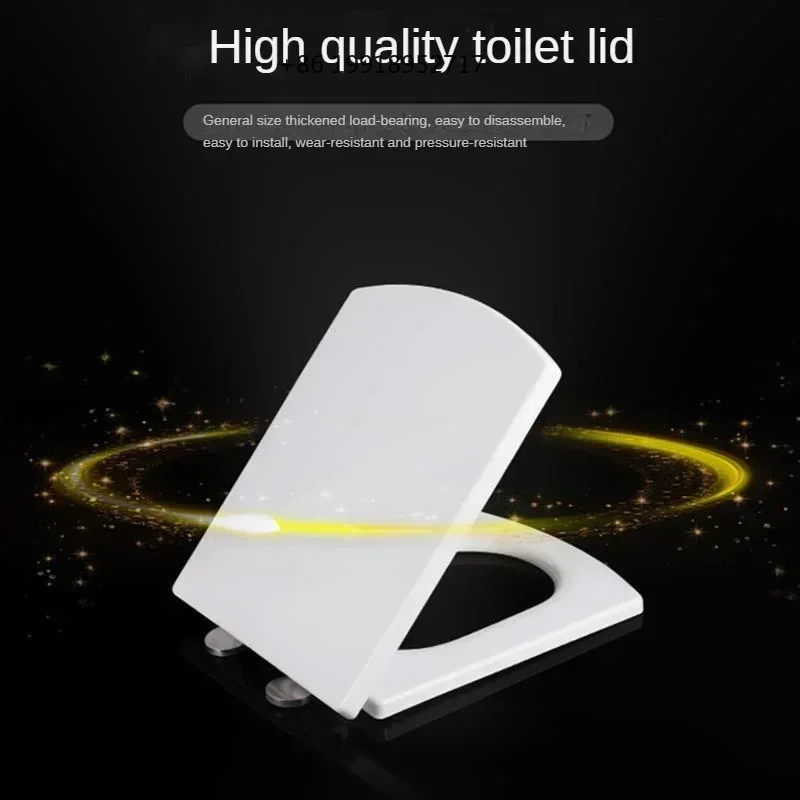 Modern Arc Square Toilet Seat Cover Home General Thickening Urea Formaldehyde Toilet Pads Slow Base Cushion