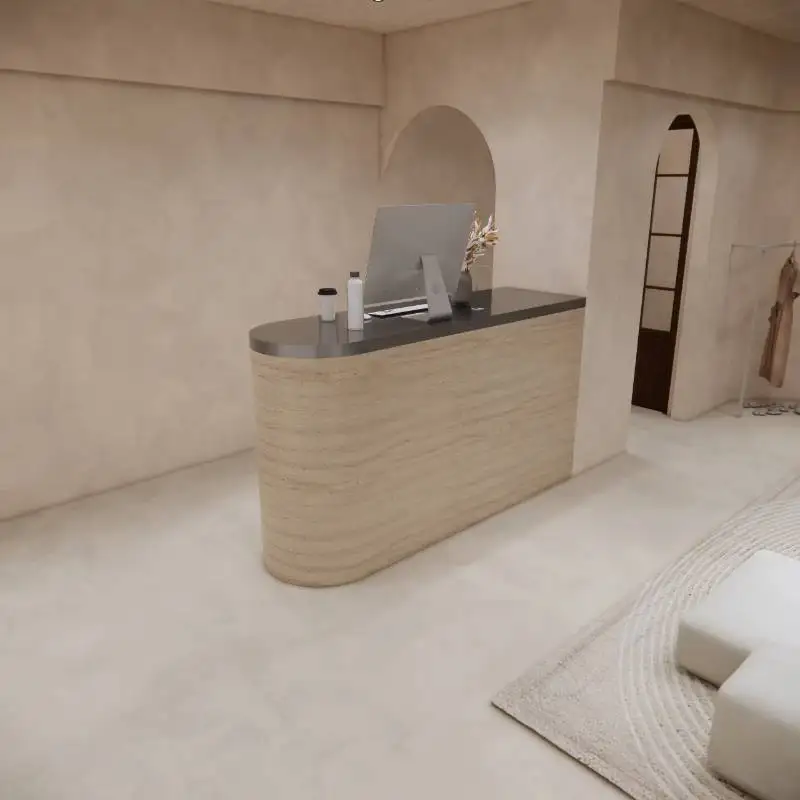 

Decor Corner Reception Counter Luxury Boutique Retail Store Reception Counter Cashier Checkout Receptiebalie Toonbank Furniture