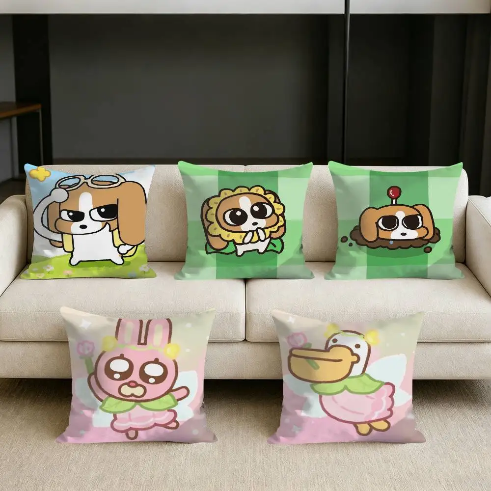 

Siamese Lipu Serise Bigodong Square Sofa Pillow Cover Solid Color Living Room Home Decor Cushion Case