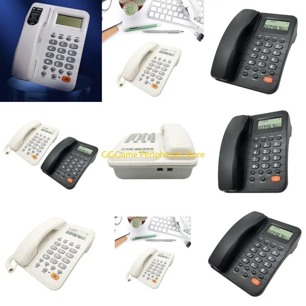 U55B Landline Telephone TX~T2029CID English Corded Phone for Home/Hotel/Office Fixed