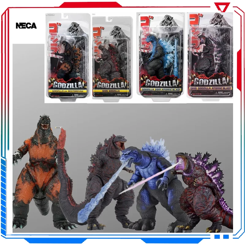 Genuine OriginaL NECA 7 THE MONSTER ALWAYS ATTACKS GODZILLA Action Figure Toys For Boys Girls Kids Christmas Gift