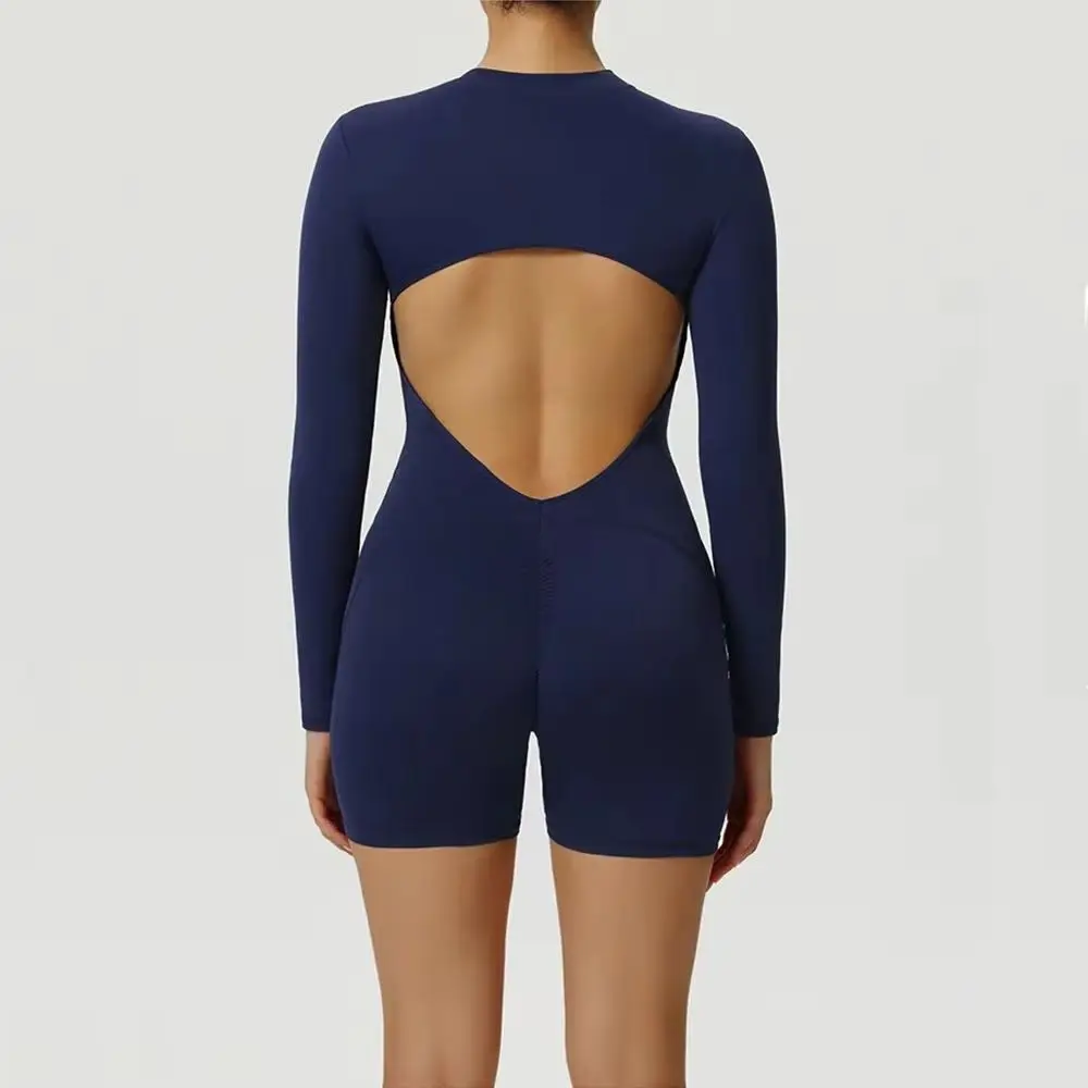 

Комбинезон для тренировок на молнии, спортивные комбинезоны, женские спортивные костюмы с v-образным вырезом для фитнеса, спортивный костюм для бега, женские спортивные боди, спортивная одежда