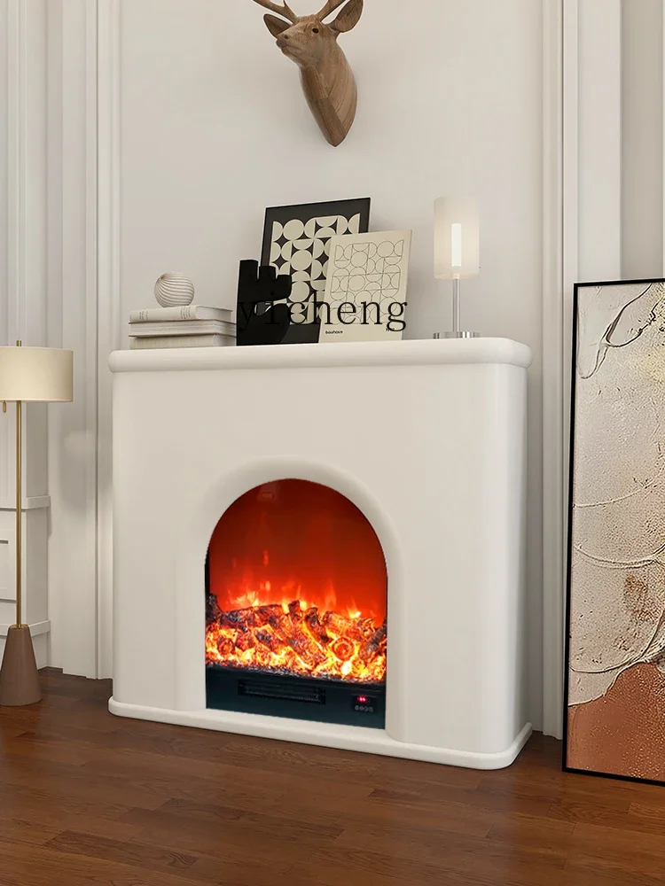 Simulation Fire Decoration Cabinet French Electronic Flame Fireplace Heater American Villa Living Room Fire TV Cabinet