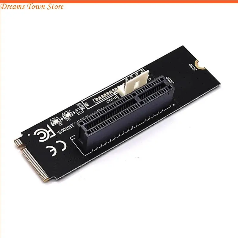 

HX6A for M.2 NGFF to PCI-E 1X 4X Riser Card for M for Key to PCIe Extender with