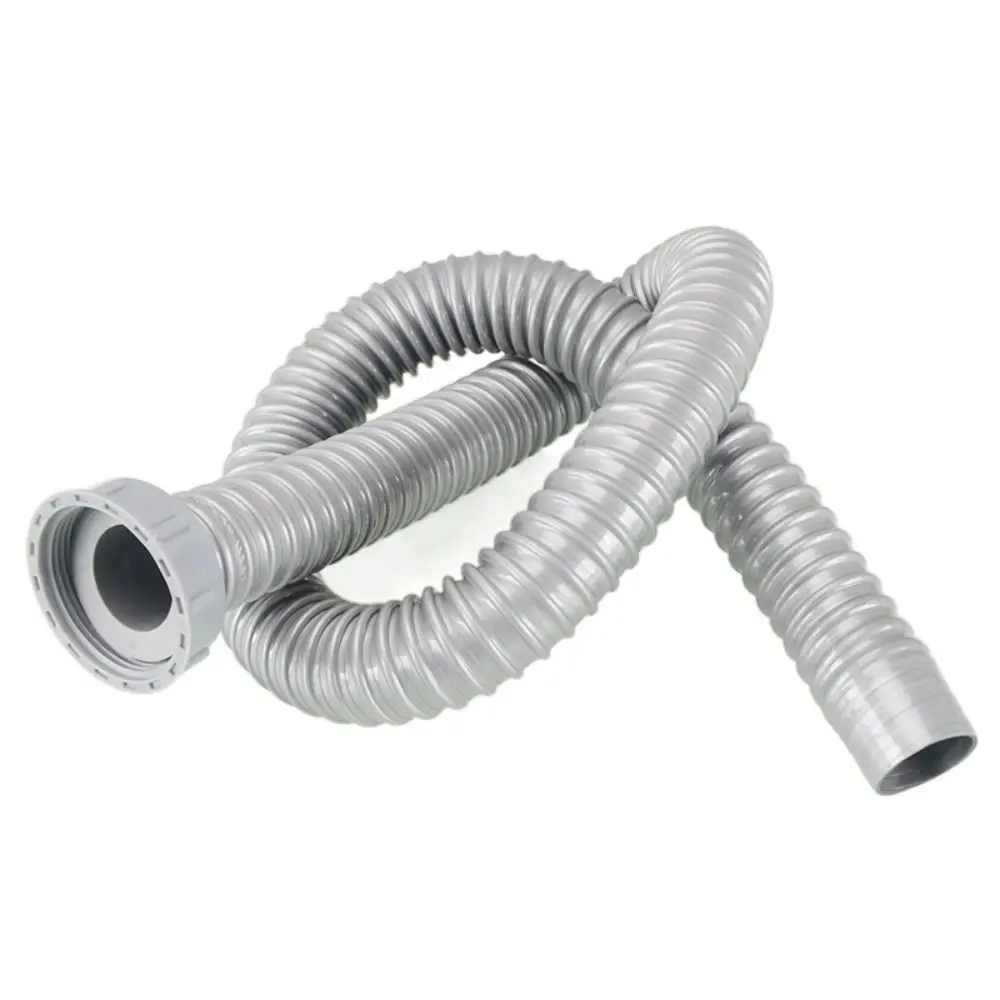 Flexible Sink Basin Water Drain Pipe Universal Plastic Dishwasher Waste Hose Durable Retractable Drain Strainer Waste Hose