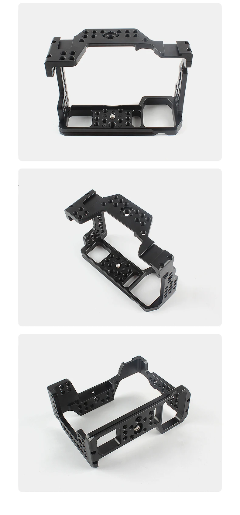 Kamerakäfig für Sony A7 III A7III A7RIII A7M3 A7R3 A7M2 A7R2 A9 Aluminiumlegierung Rabbit Cage mit Cold Shoe Halterung für Vlogging – Detail 6