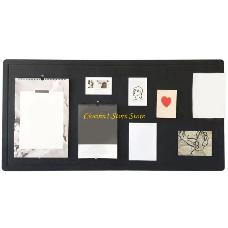 A3PC Reusable Adhesive Felt Wall Board Notice Display Panel with Sound Absorption Easy Installation for Workspaces Decors